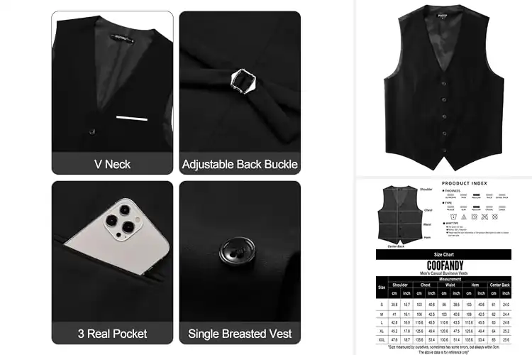 Detailed view of Best Business Vests: 10 Stylish Picks for Every Occasion