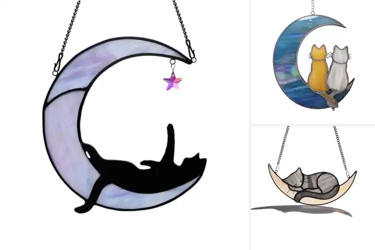 Detailed view of Best Cat Moon Suncatchers