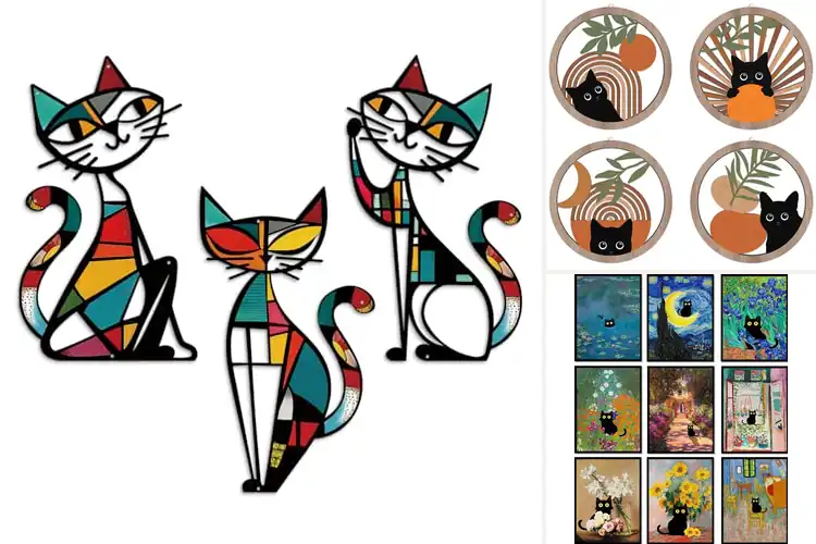 Detailed view of Best Cat Wall Decor Pieces