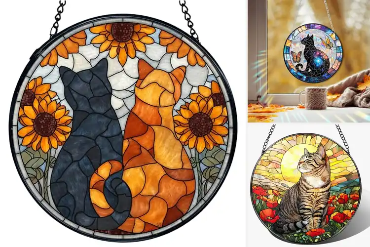 Detailed view of Best Cat Window Decorations