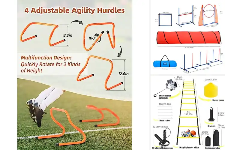 Detailed view of Best Complete Agility Sets with Accessories