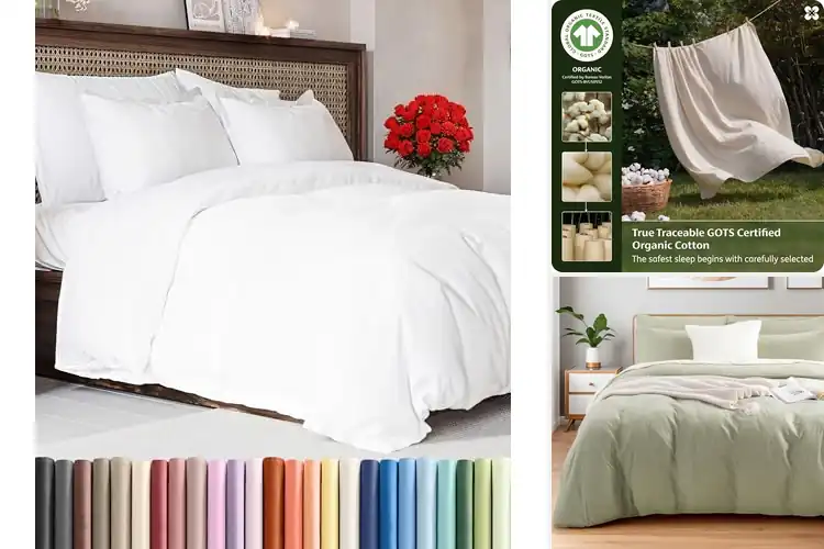 Detailed view of Best Eco Friendly Duvet Cover