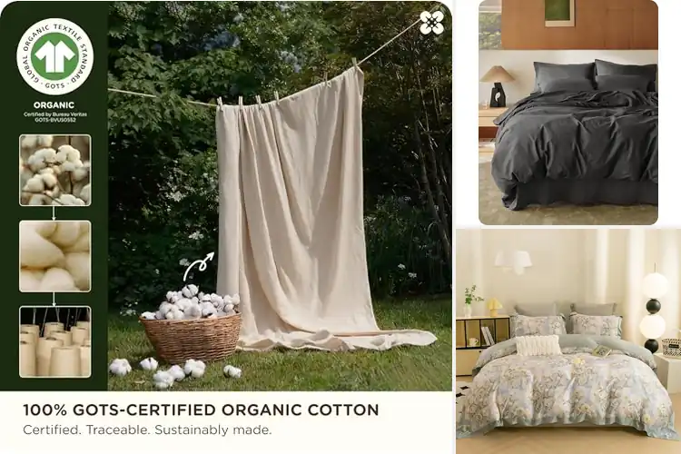 Detailed view of Best Eco-Friendly Duvet Covers