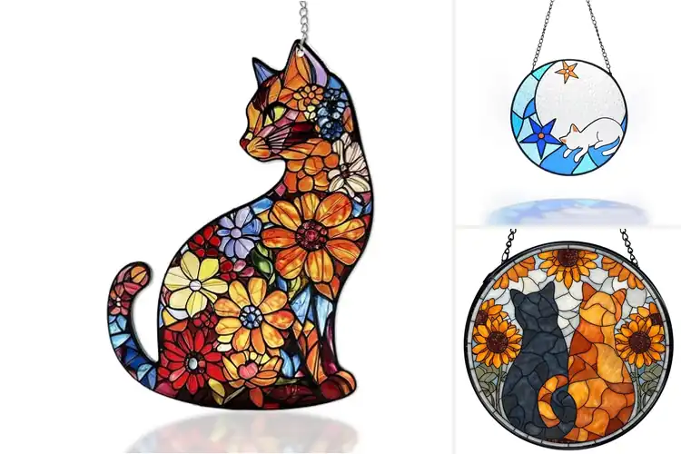 Detailed view of Best Indoor Window Suncatchers Cat