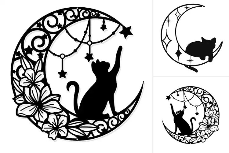 Detailed view of Best Moon and Cat Decor