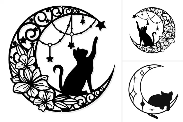 Detailed view of Best Moon Themed Cat Decor