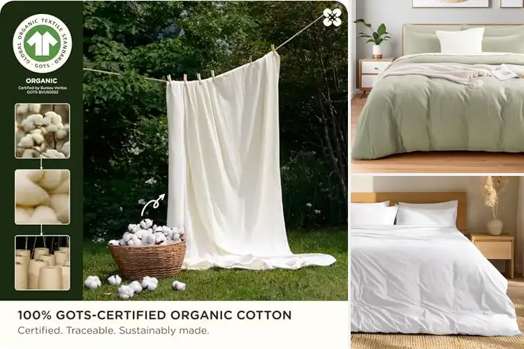 Detailed view of Best Organic Cotton Duvets