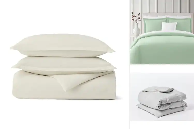 Detailed view of Best Organic Cotton Flannel Duvet Covers