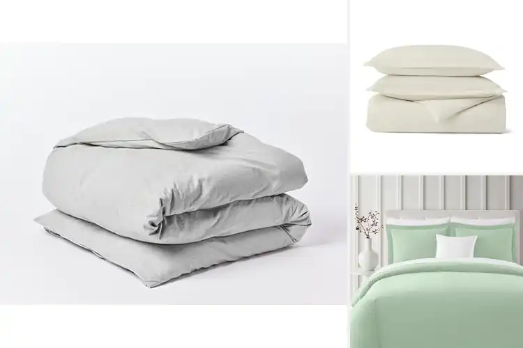 Detailed view of Best Organic Flannel Duvet Covers