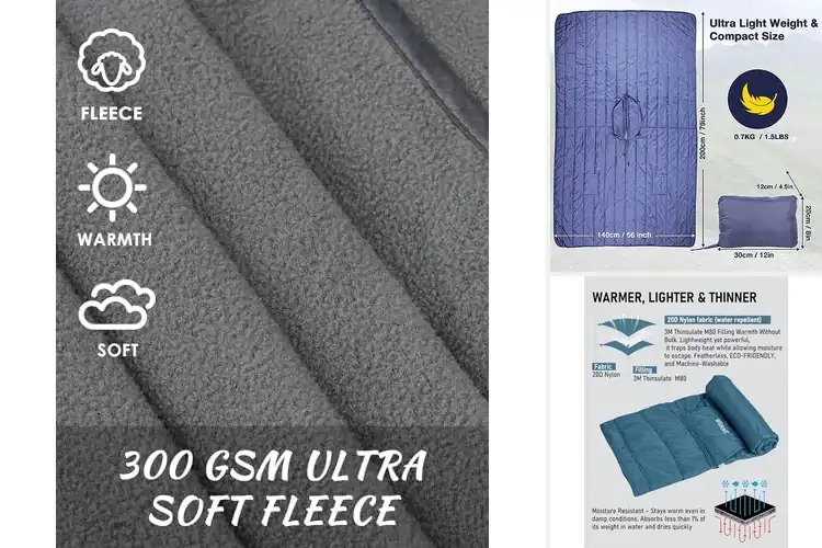 Detailed view of Best Packable Hooded Blankets for Ultimate Outdoor Comfort