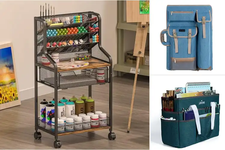 Detailed view of Best Portable Art Storage