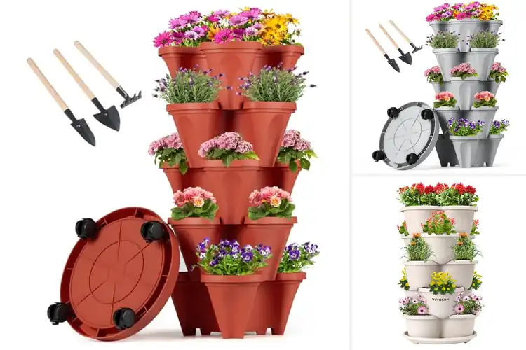 Detailed view of Best Stackable Planters: Maximize Space, Grow Effortlessly
