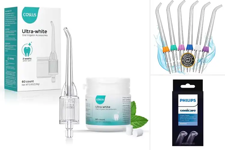 Detailed view of Best Stain Removal Water Flosser Tips