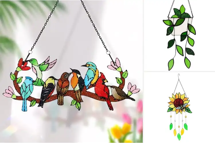 Detailed view of Best Stained Glass Hangings