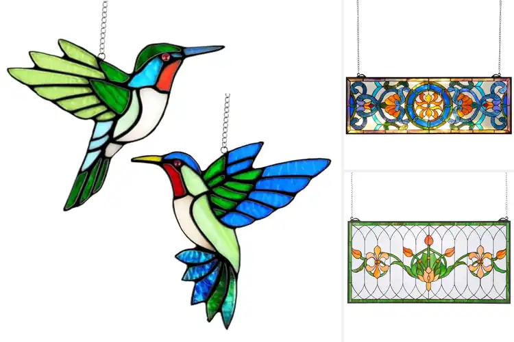 Detailed view of Best Stained Glass Window Hangings