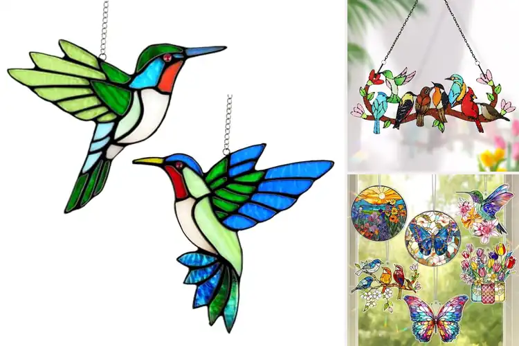 Detailed view of Best Stained Glass Window Ornament