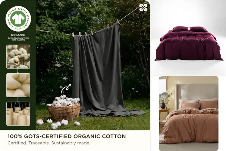 Detailed view of Best Sustainable Duvet Covers