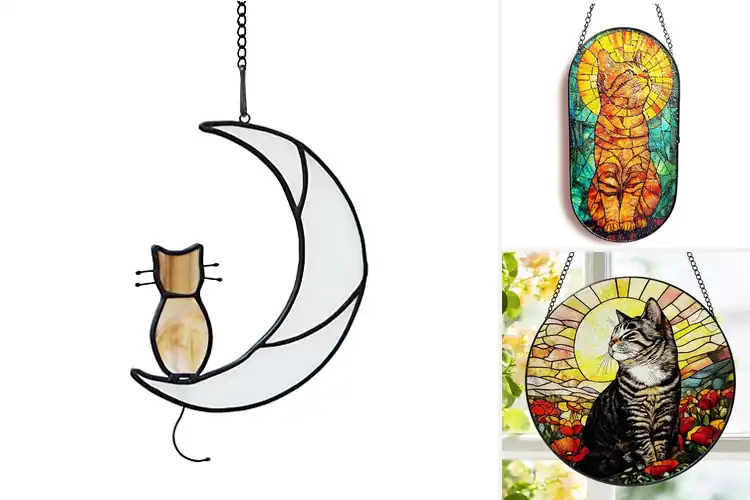 Detailed view of Best Tabby Cat Glass Ornament
