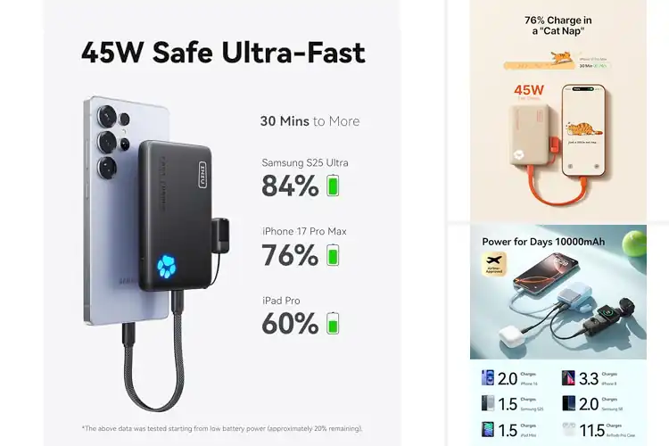 Detailed view of Best Ultra Thin Travel Chargers for Easy Power On‑the‑Go