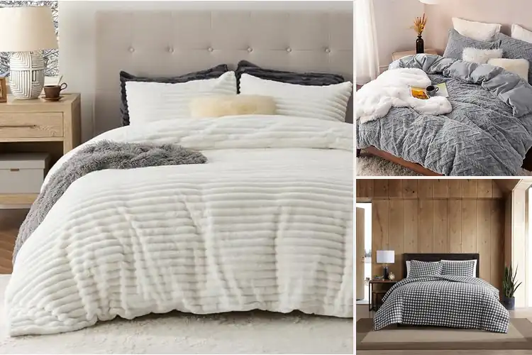 Detailed view of Best Warm Flannel Duvet Covers